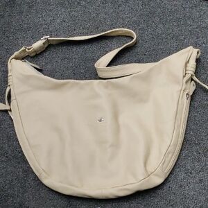 Bruno Rossi Elegant Cream Hobo Bag